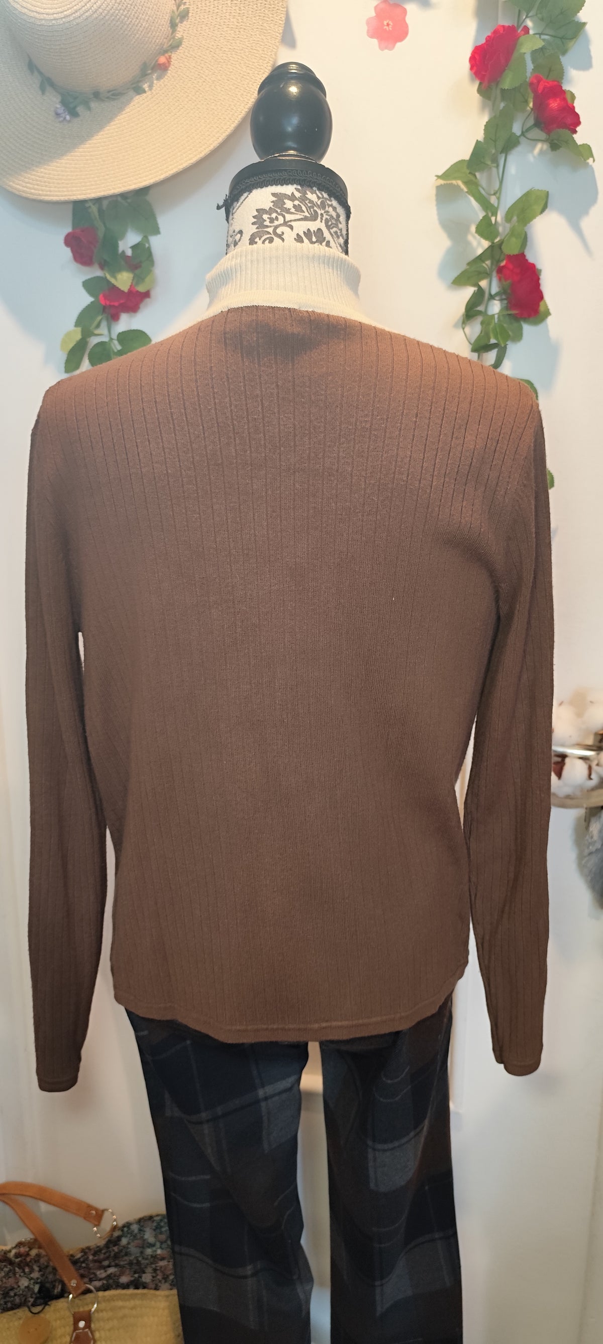 Ensemble gilet+top en maille Antonelle