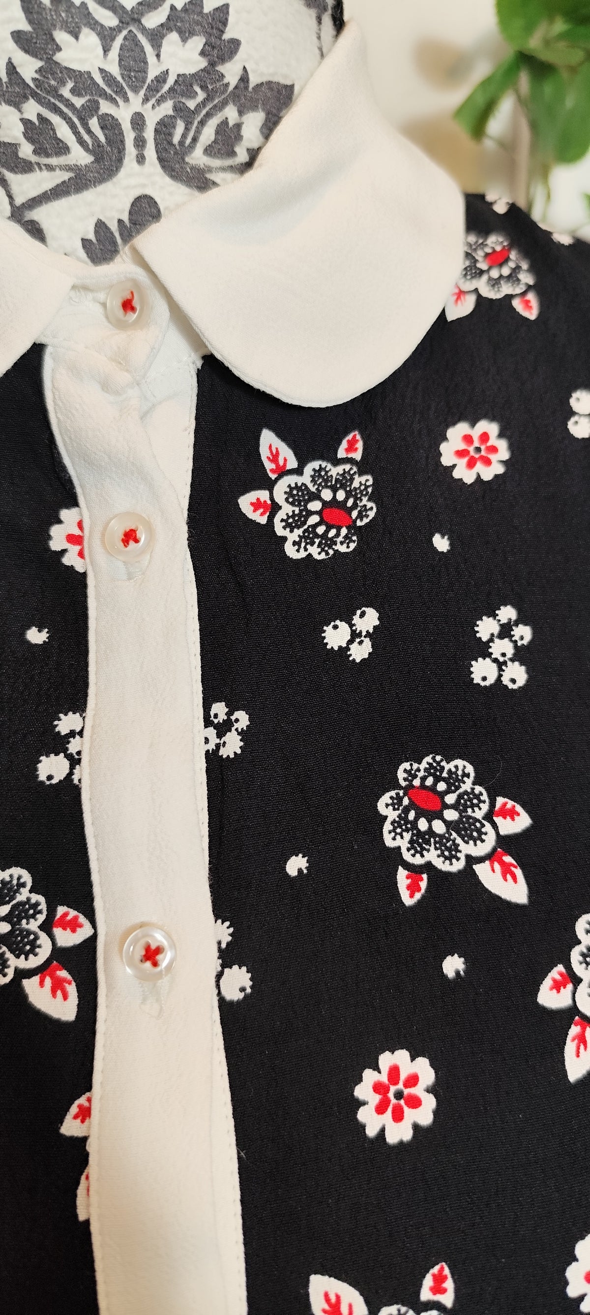 Chemise col claudine Naf Naf