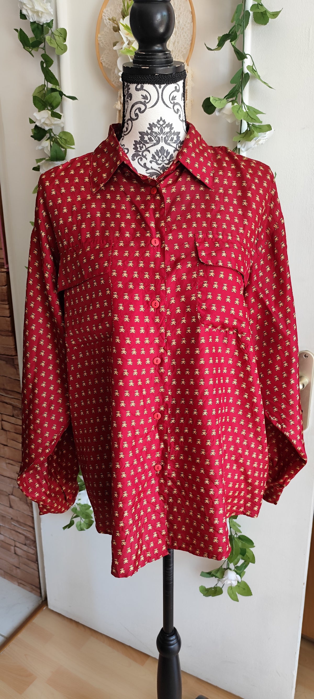 Chemise en soie Jacqueline Riu vintage