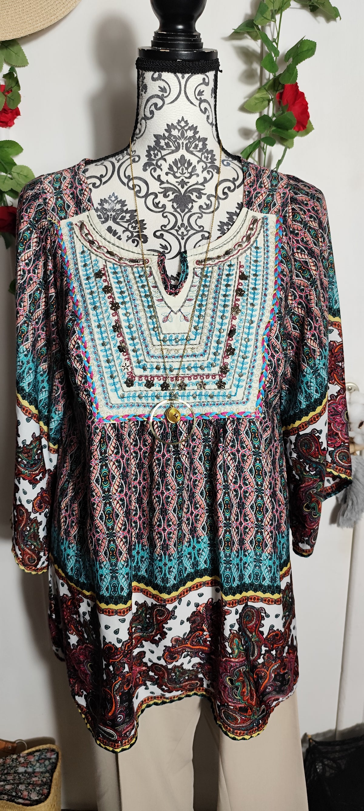 Blouse bohème Free for humanity