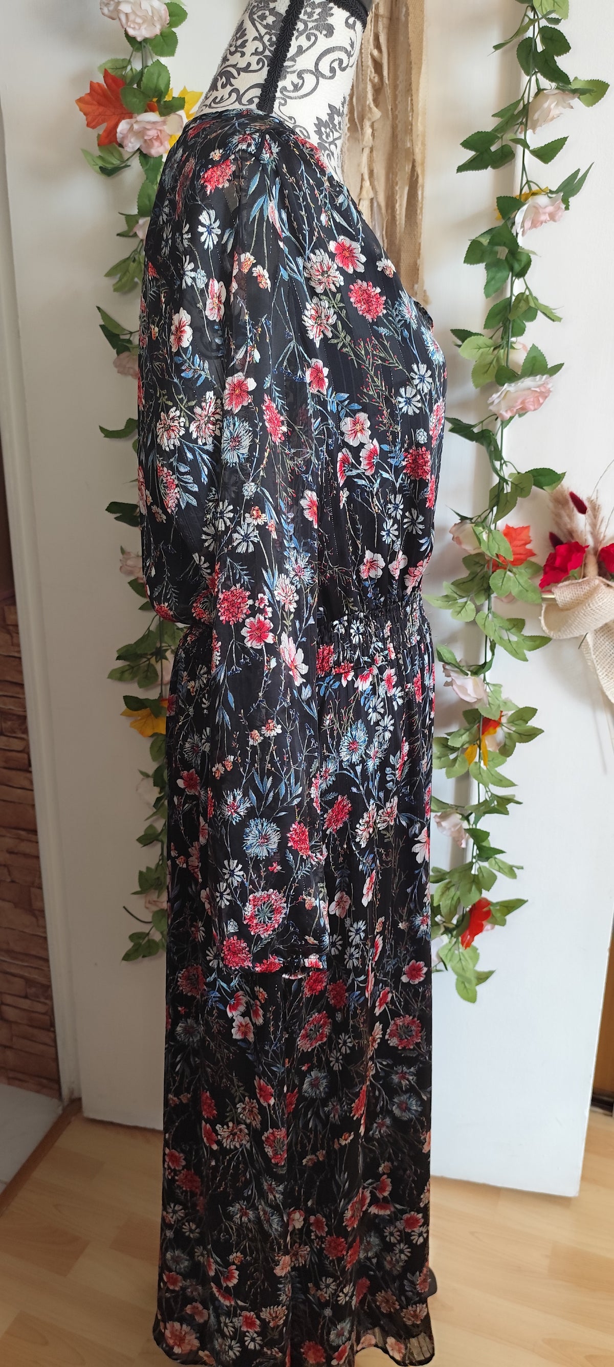 Robe longue fleurie Elora