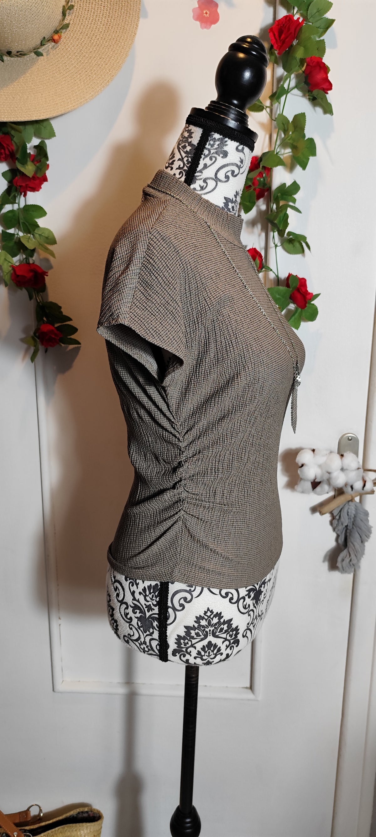 Top froncé Zara