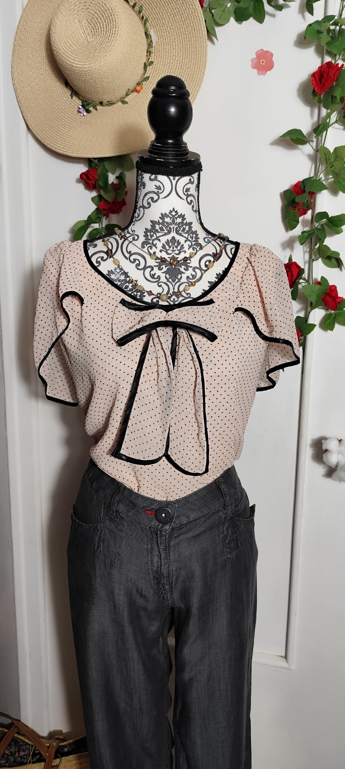 Blouse à volant Morgan