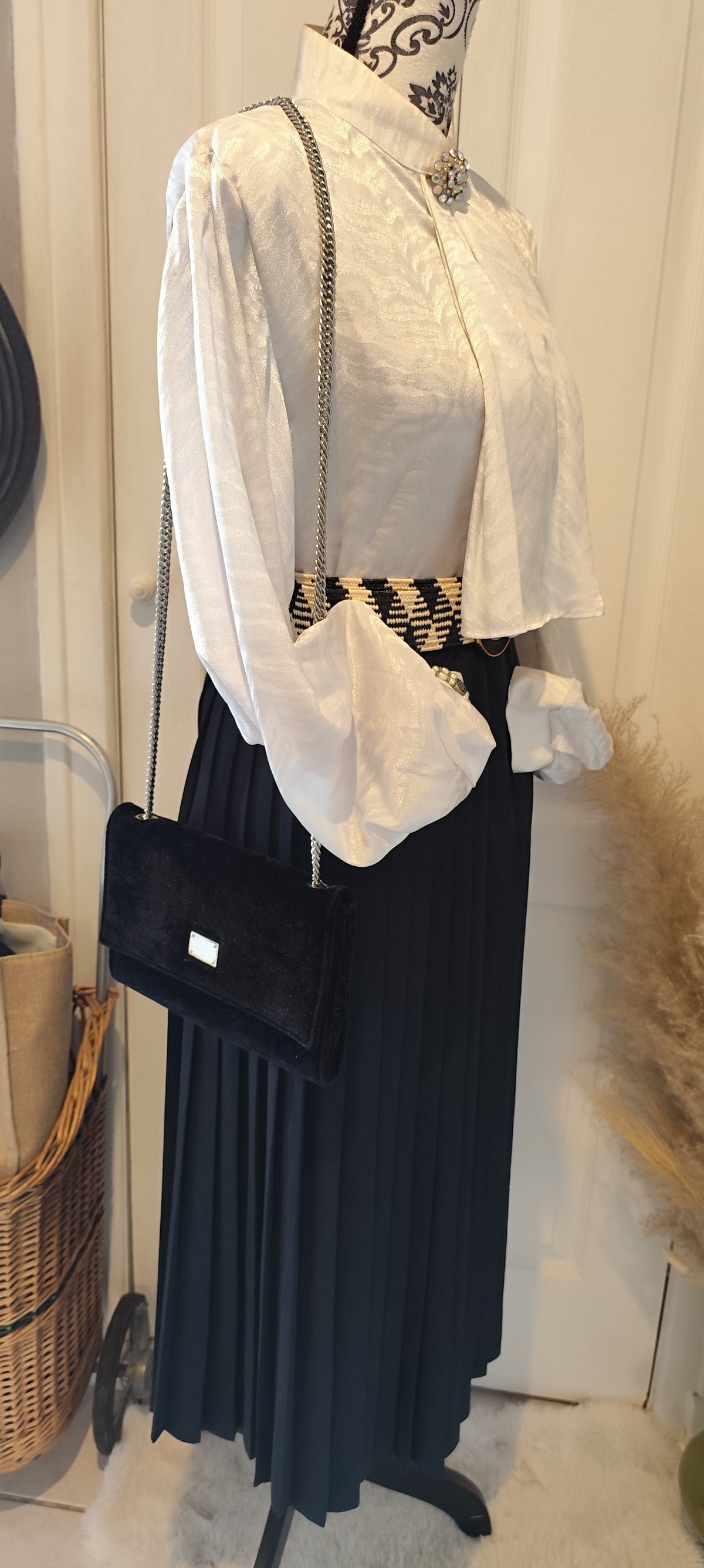 Sac pochette en velours