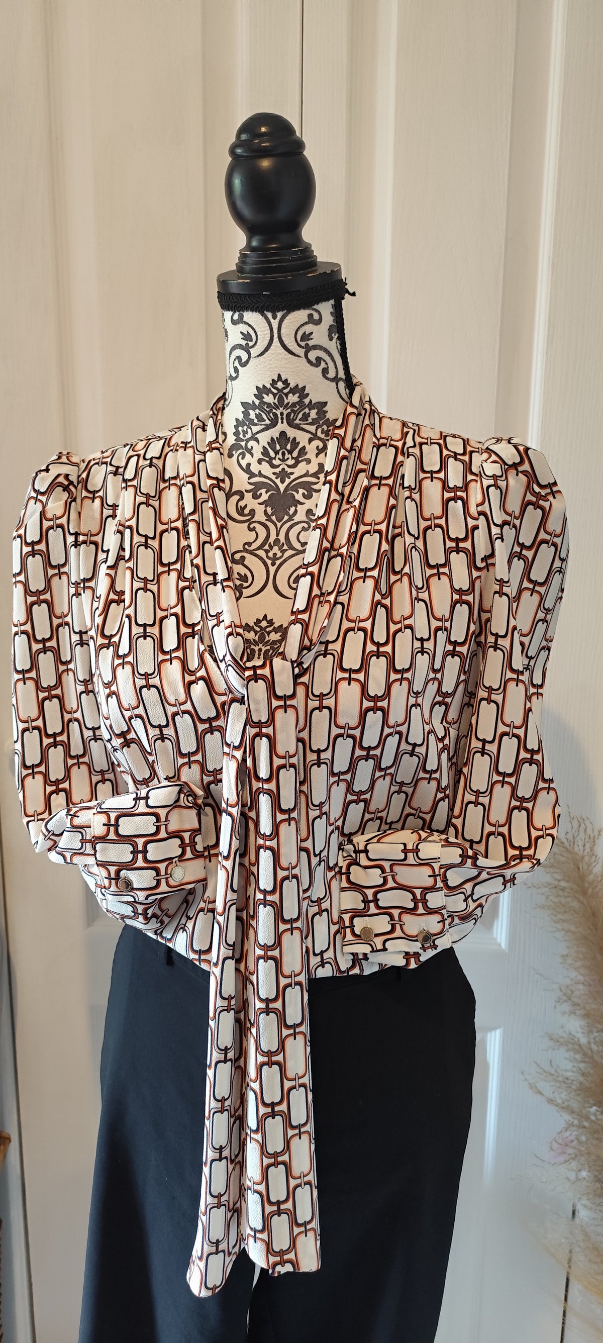 Blouse col lavallière Iris Mittenaere for Morgan
