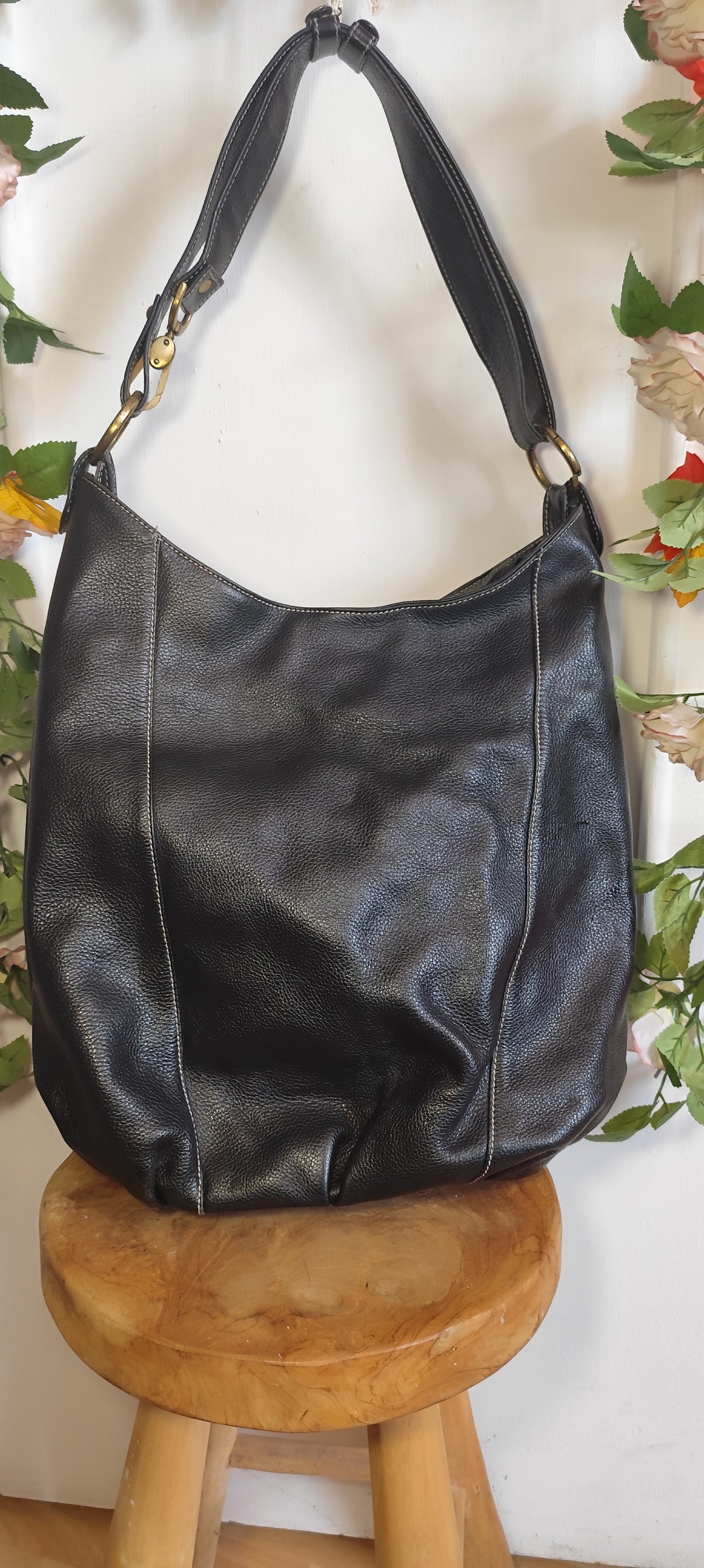 Sac en cuir anse modulable