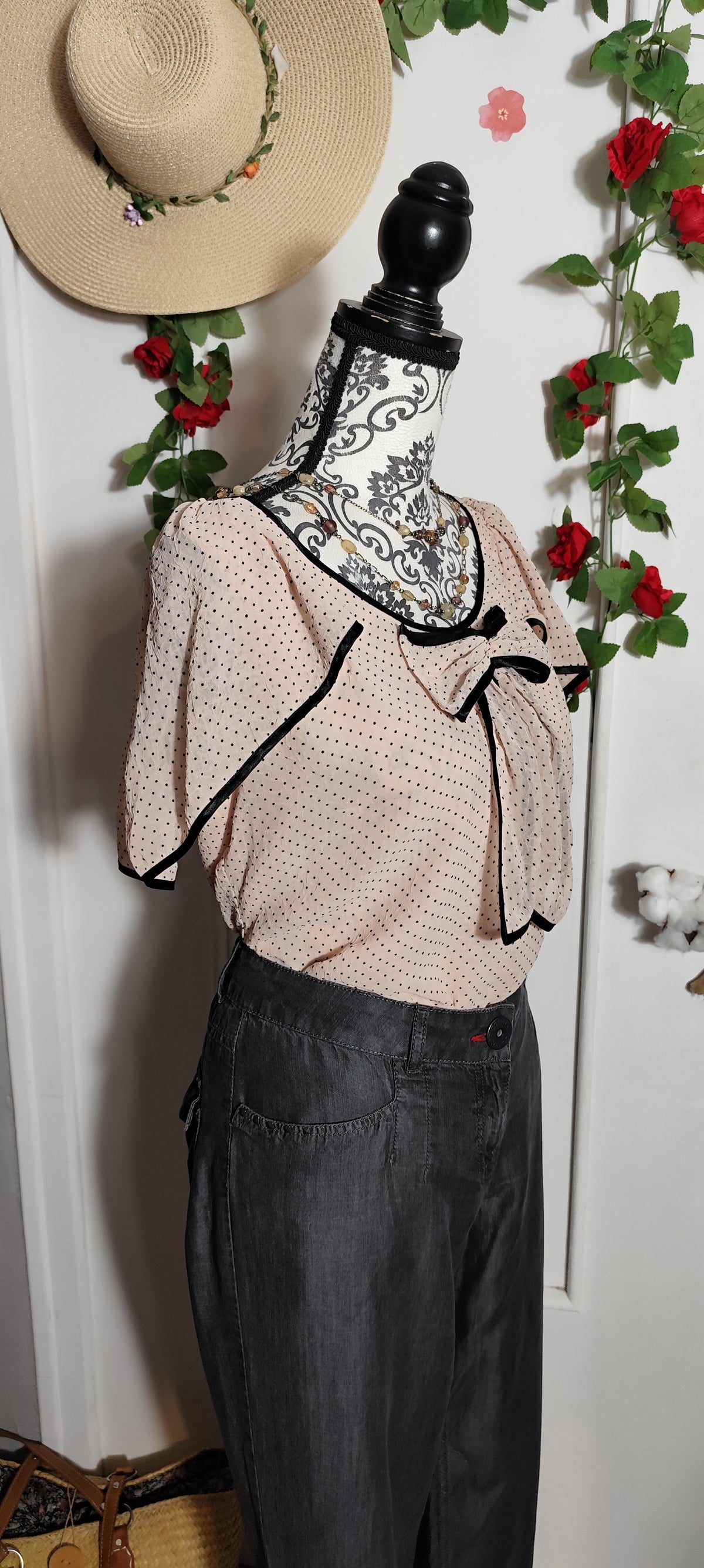 Blouse à volant Morgan