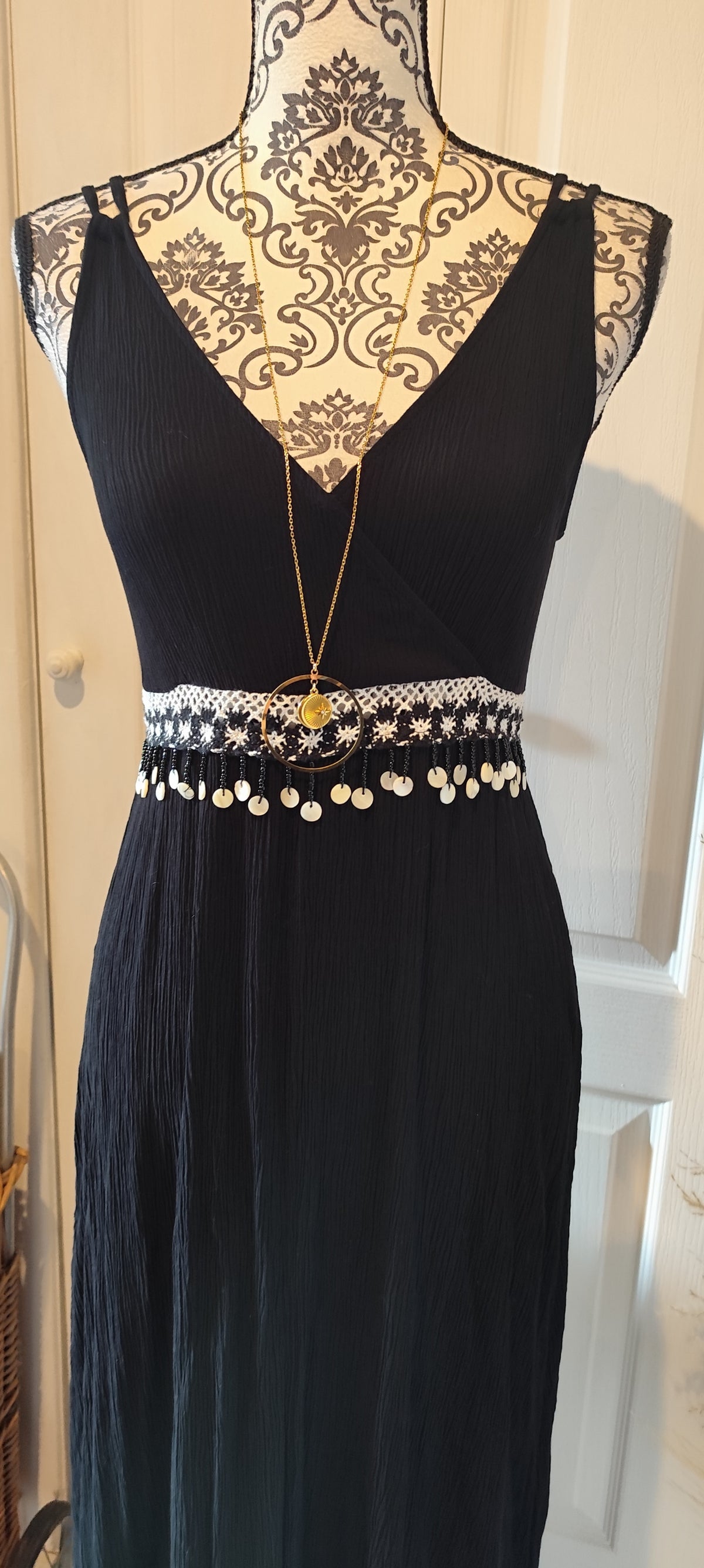 Robe longue romantique rétro