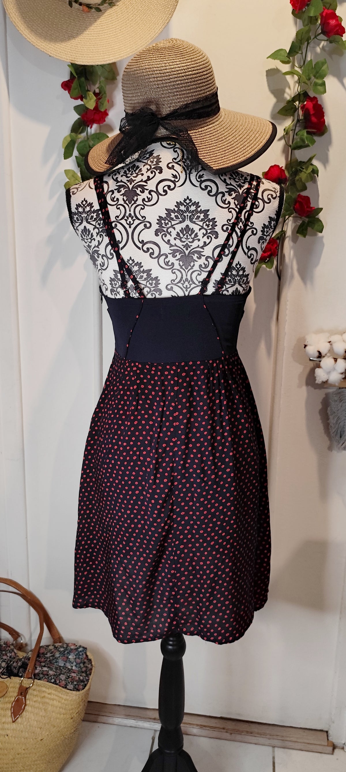 Robe à pois bustier structuré By corpus