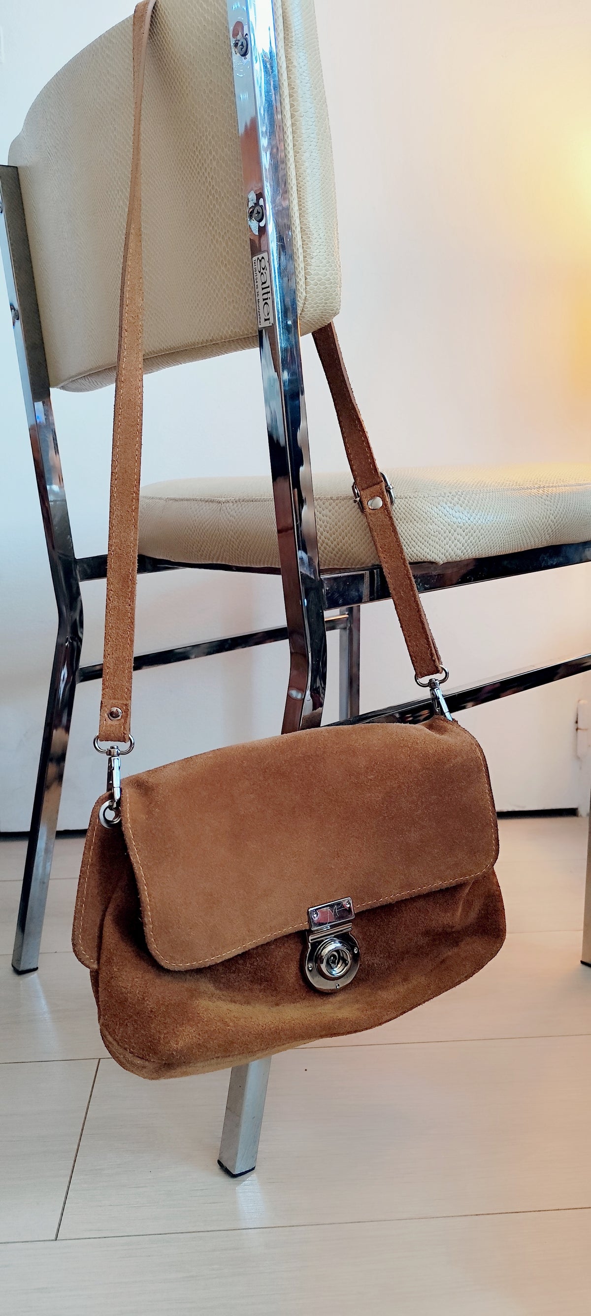 Sac cuir suédé