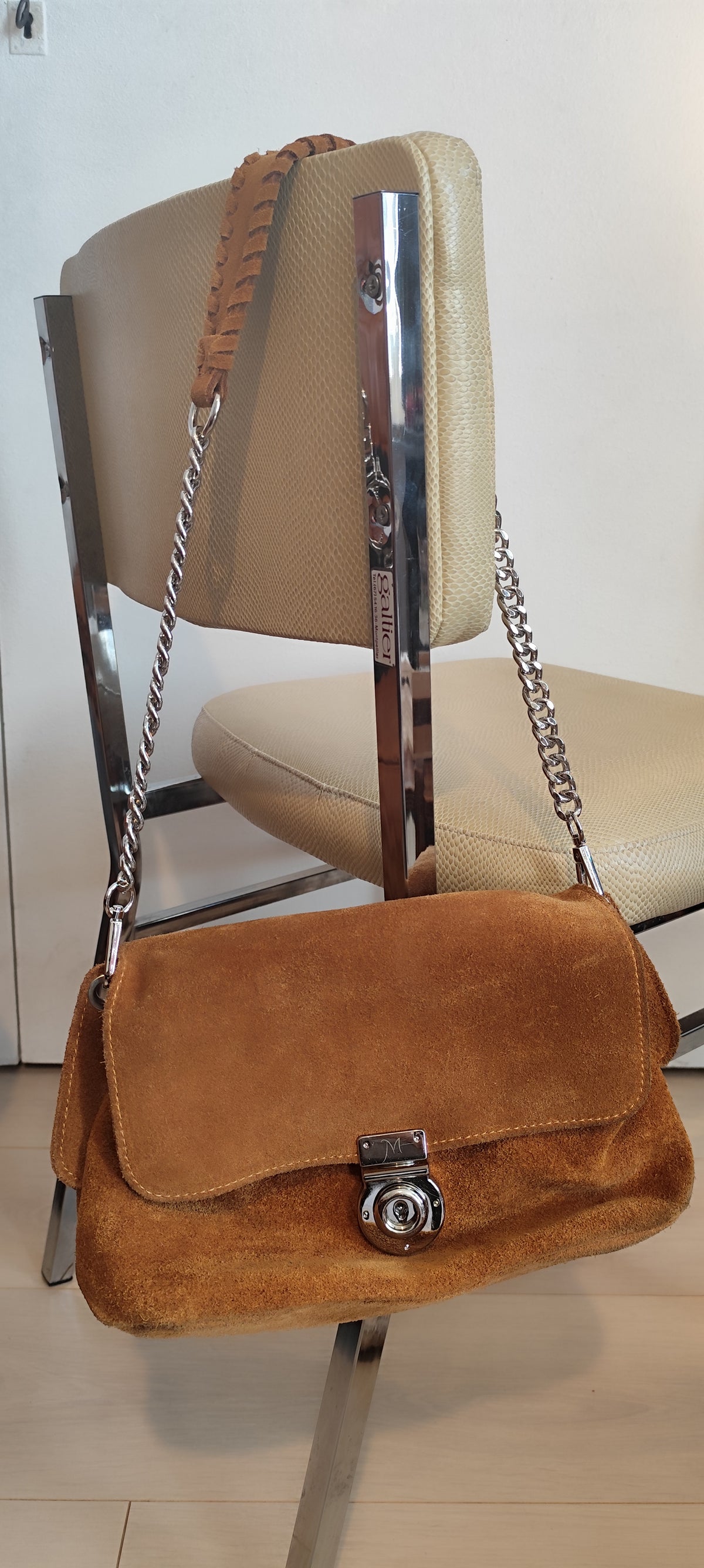 Sac cuir suédé