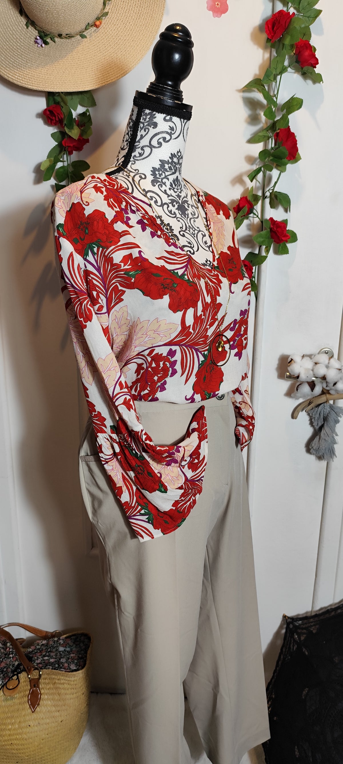 Blouse manches évasées Elora