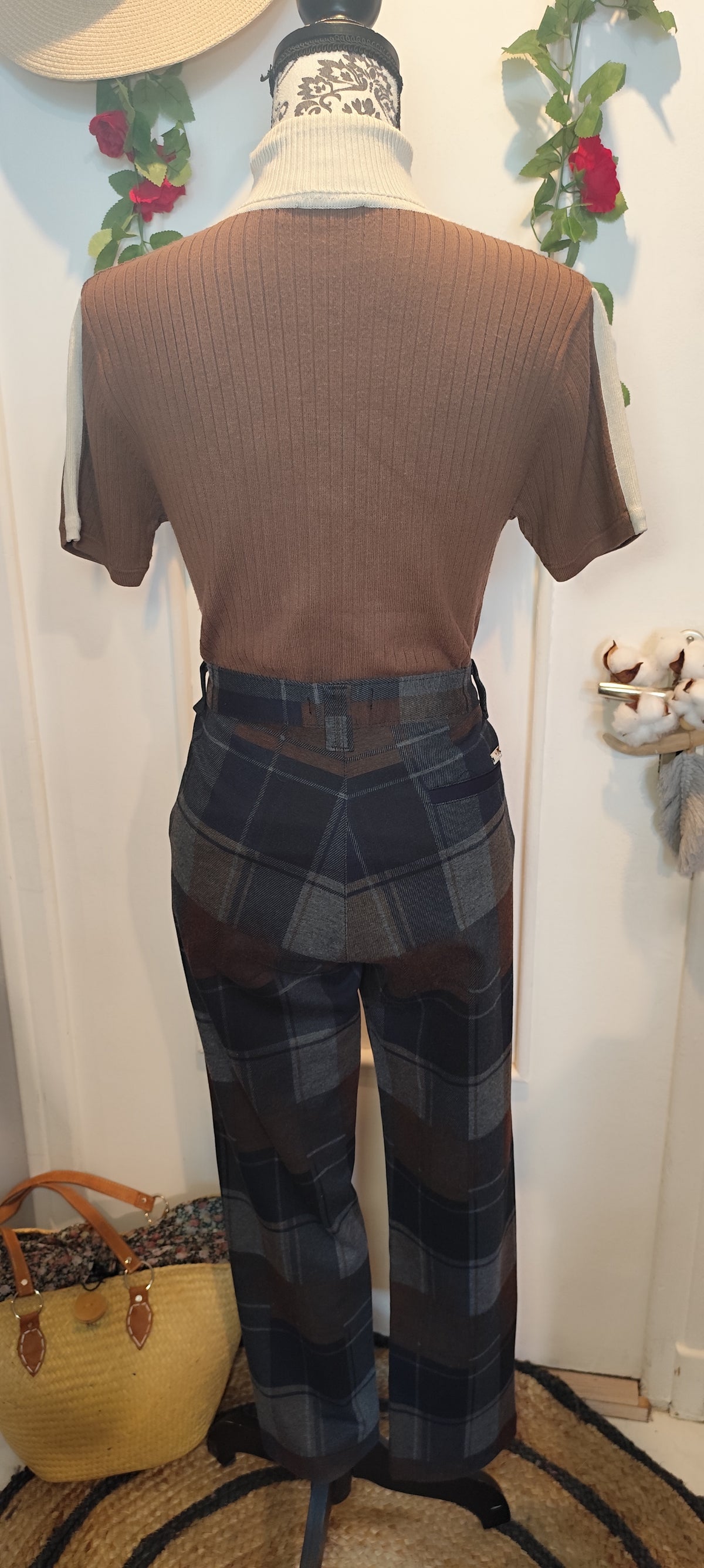 Ensemble gilet+top en maille Antonelle