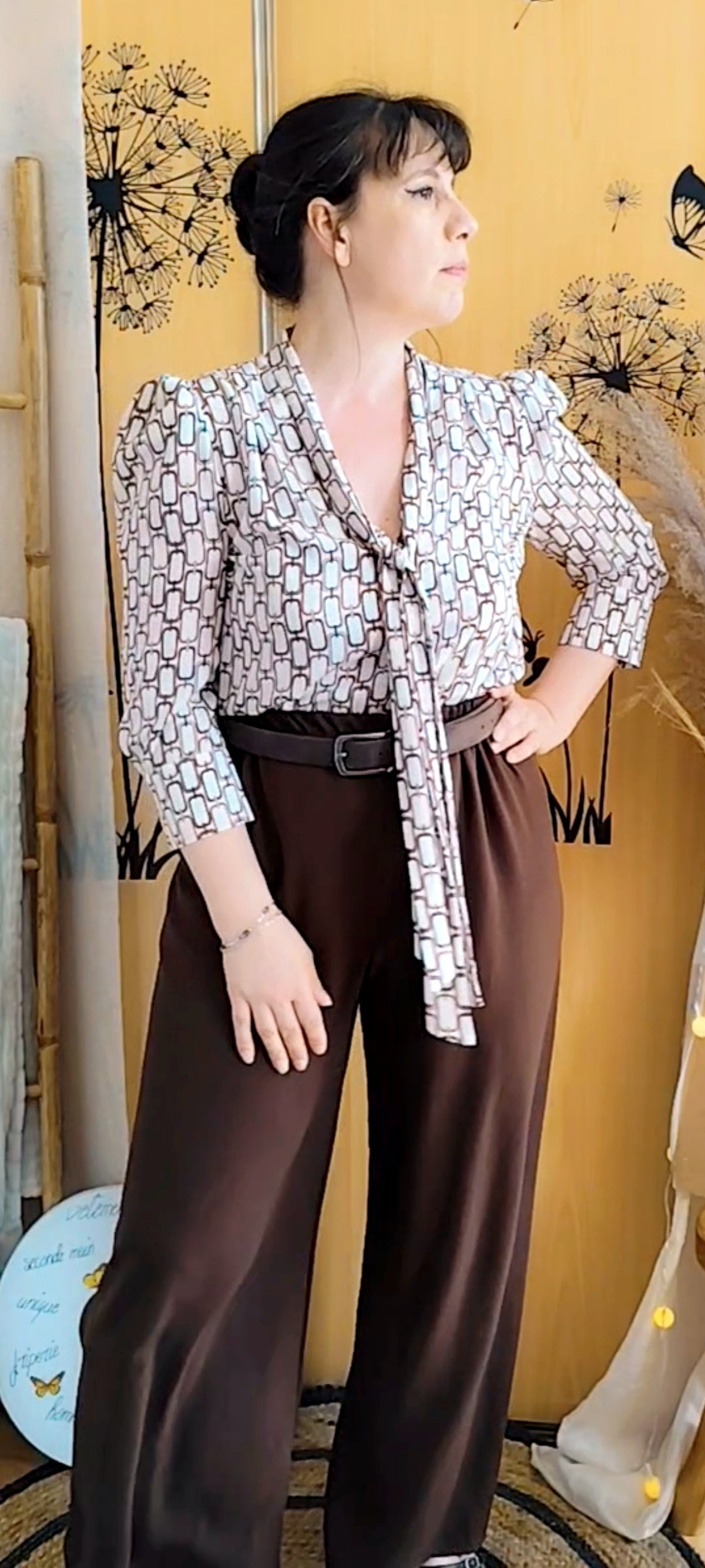 Blouse col lavallière Iris Mittenaere for Morgan
