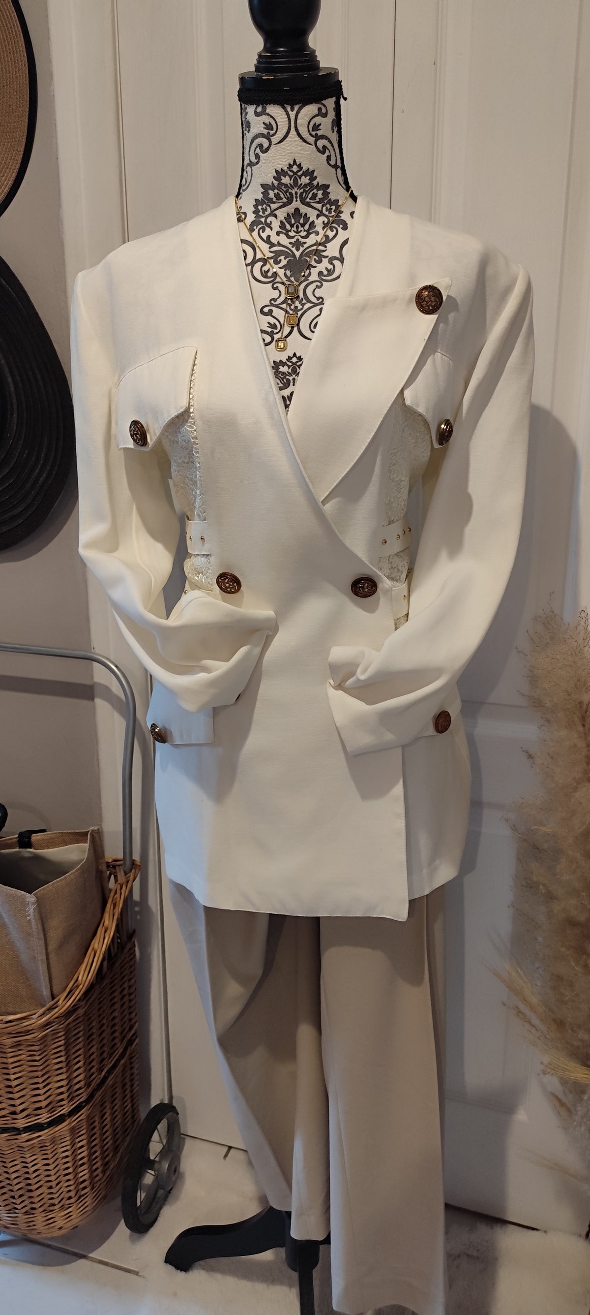 Blazer dos en dentelle Michael's