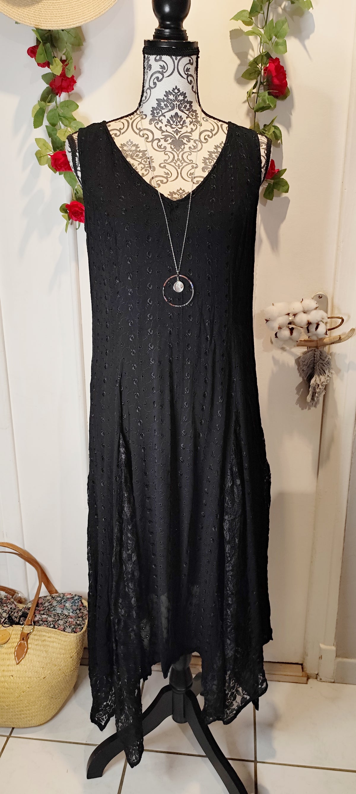 Robe longue asymétrique Together