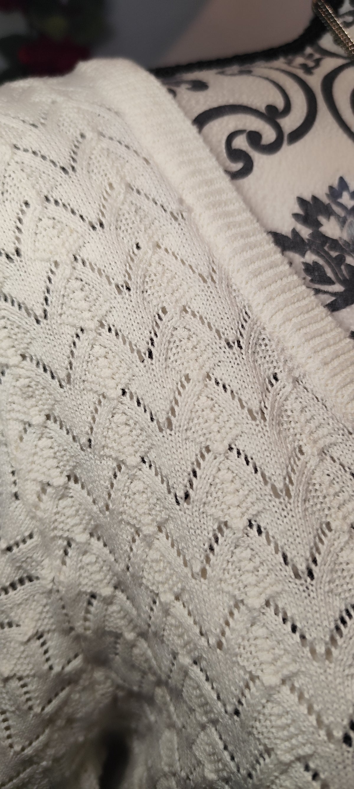 Pull en maille manches courtes