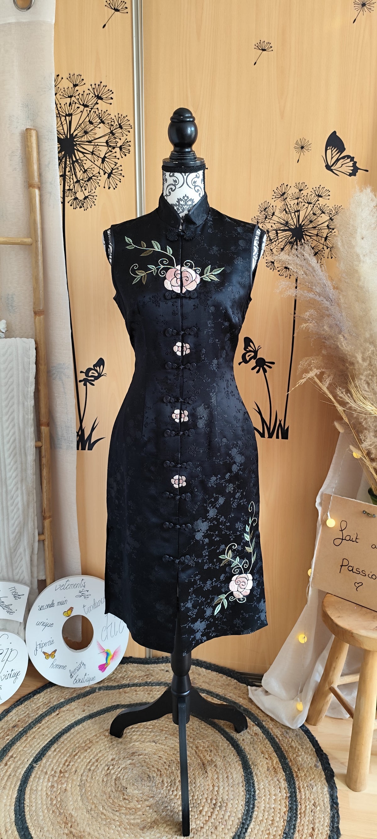 Qipao brodé rétro H&M