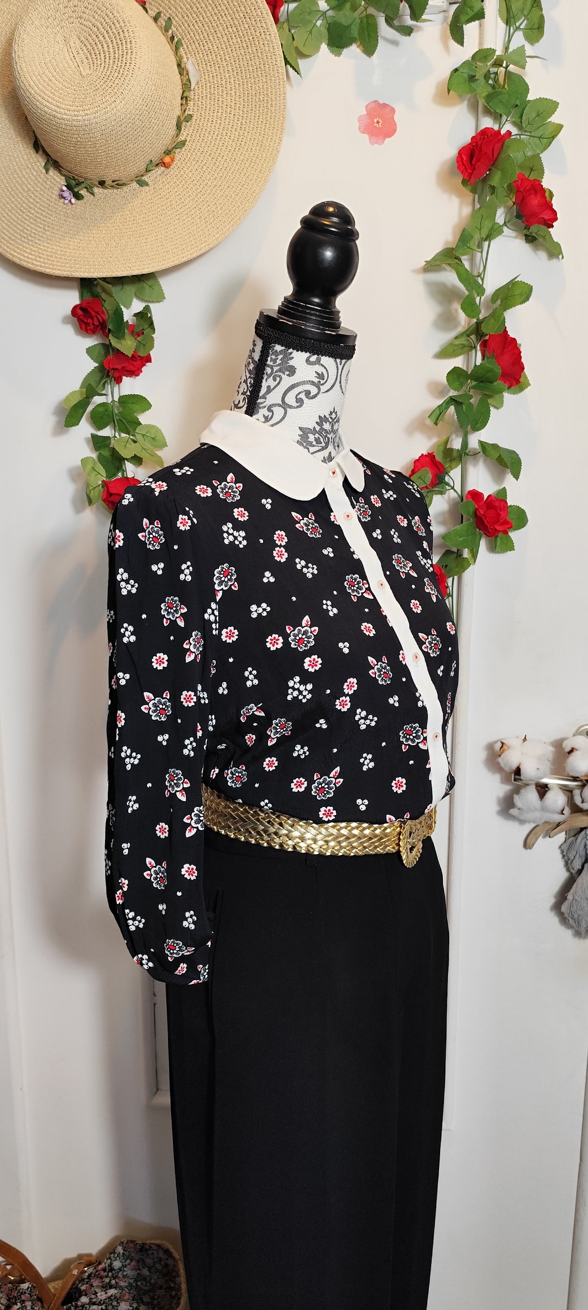 Chemise col claudine Naf Naf