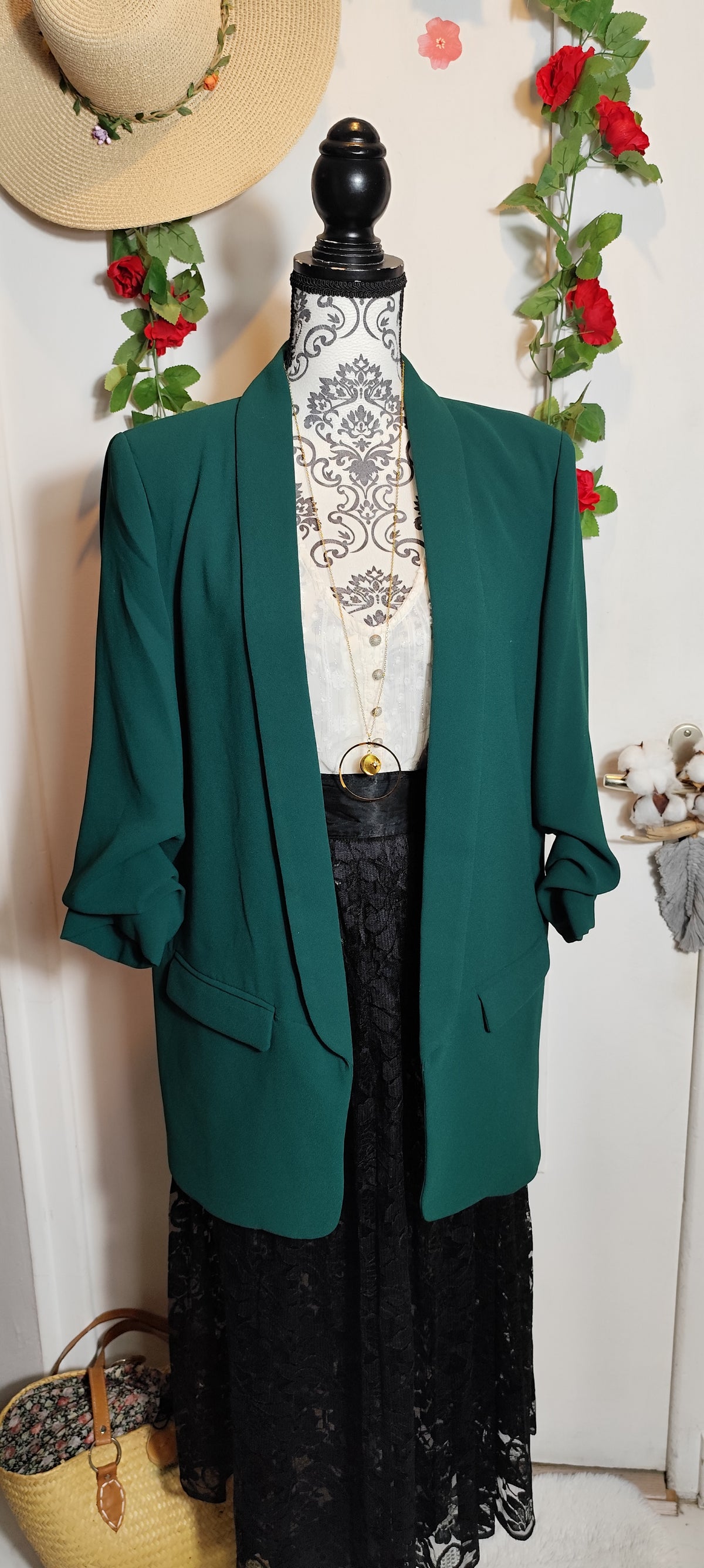 Blazer manche retroussé Zara