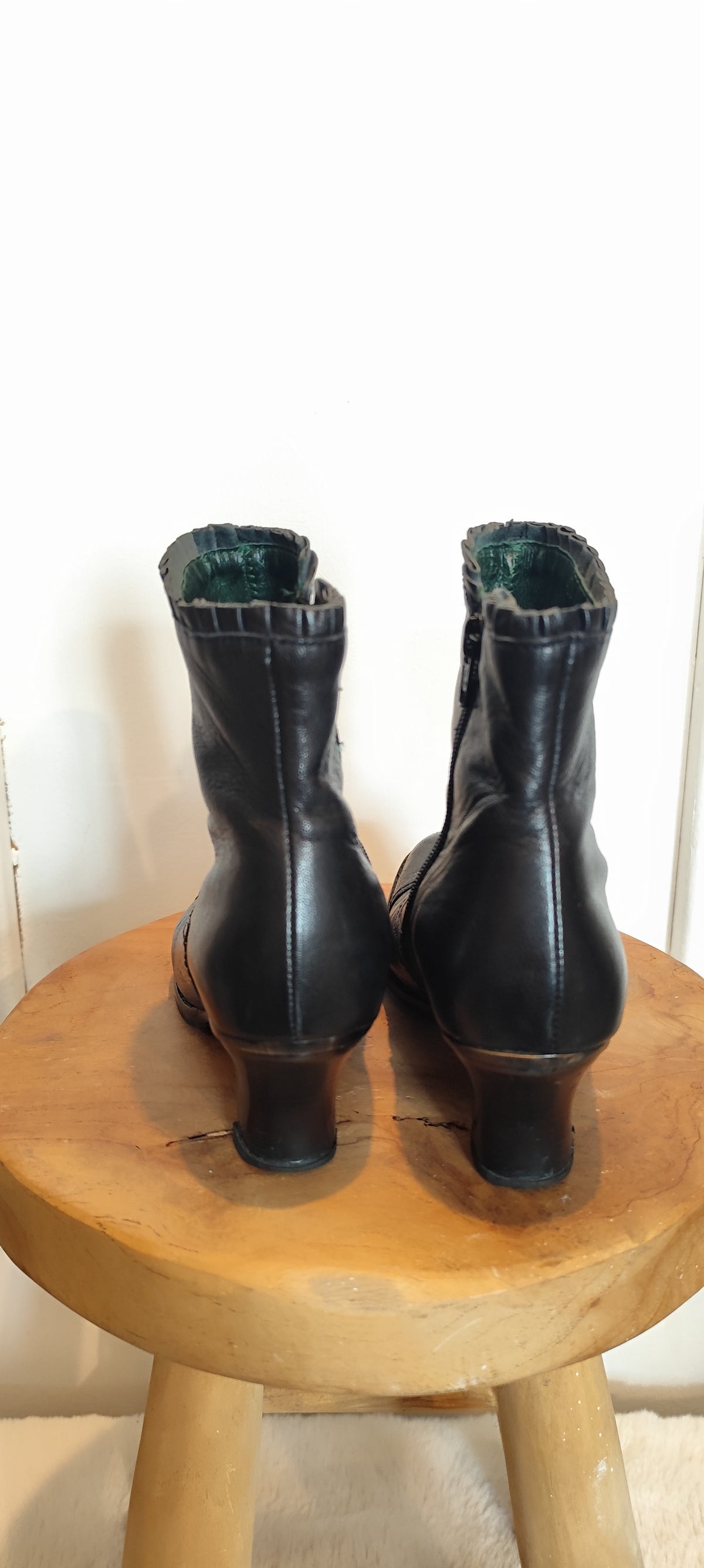 Bottines vintage en cuir Karston