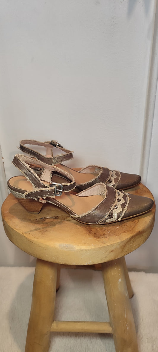 Slingback en cuir Muratti