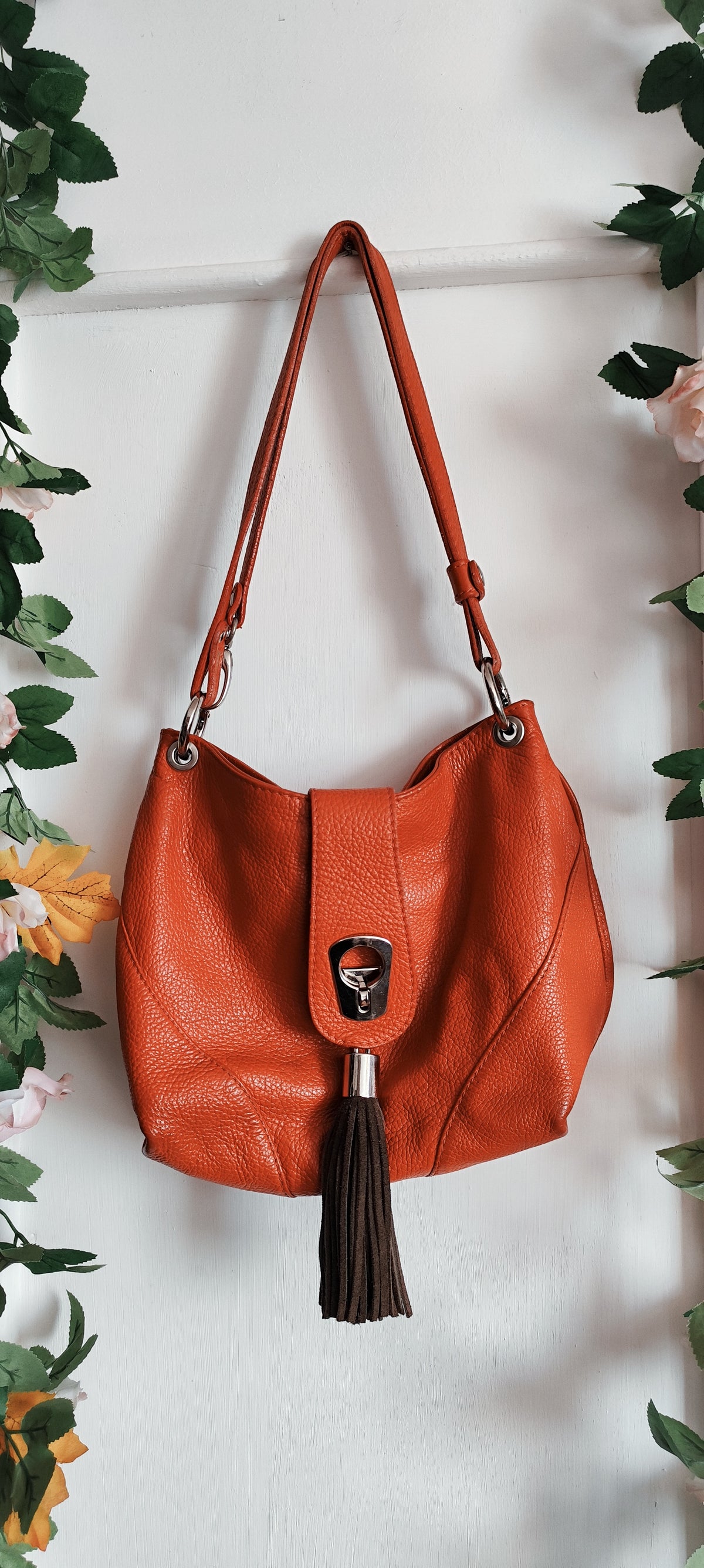 Sac en cuir rétro