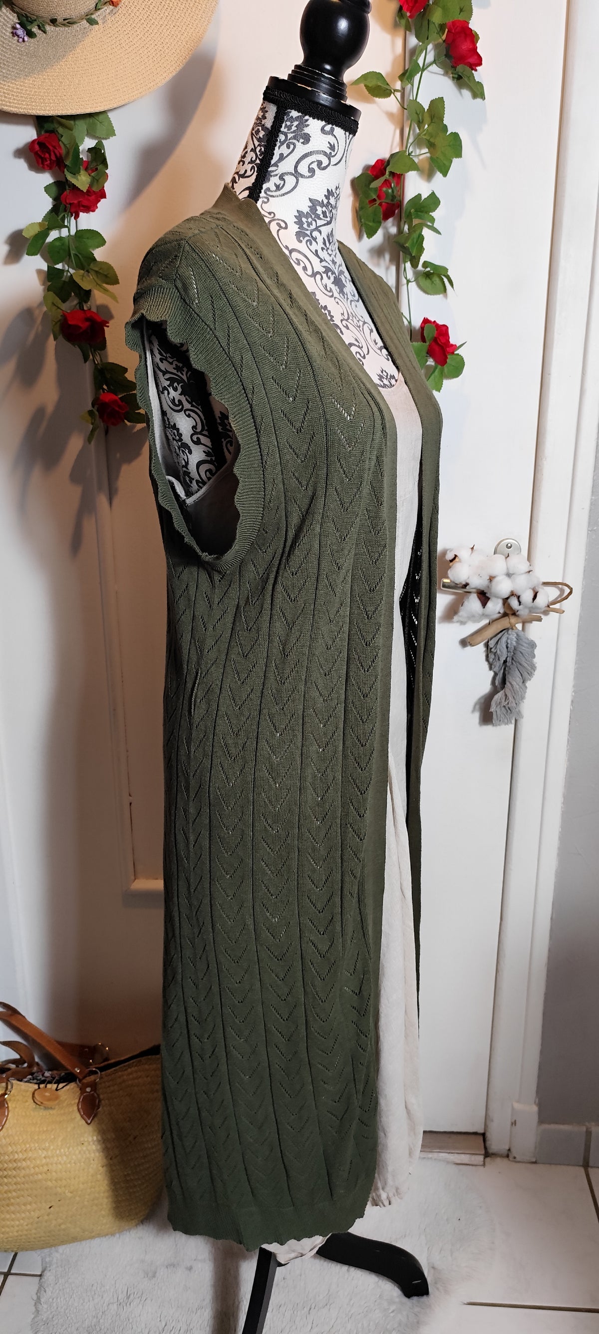Gilet long sans manches Vila