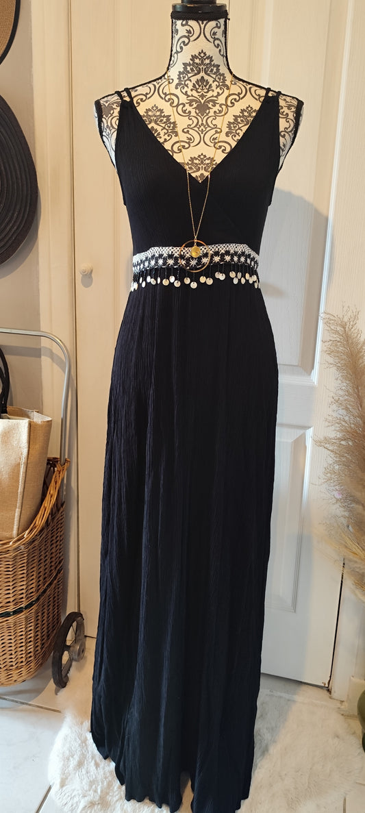 Robe longue romantique rétro