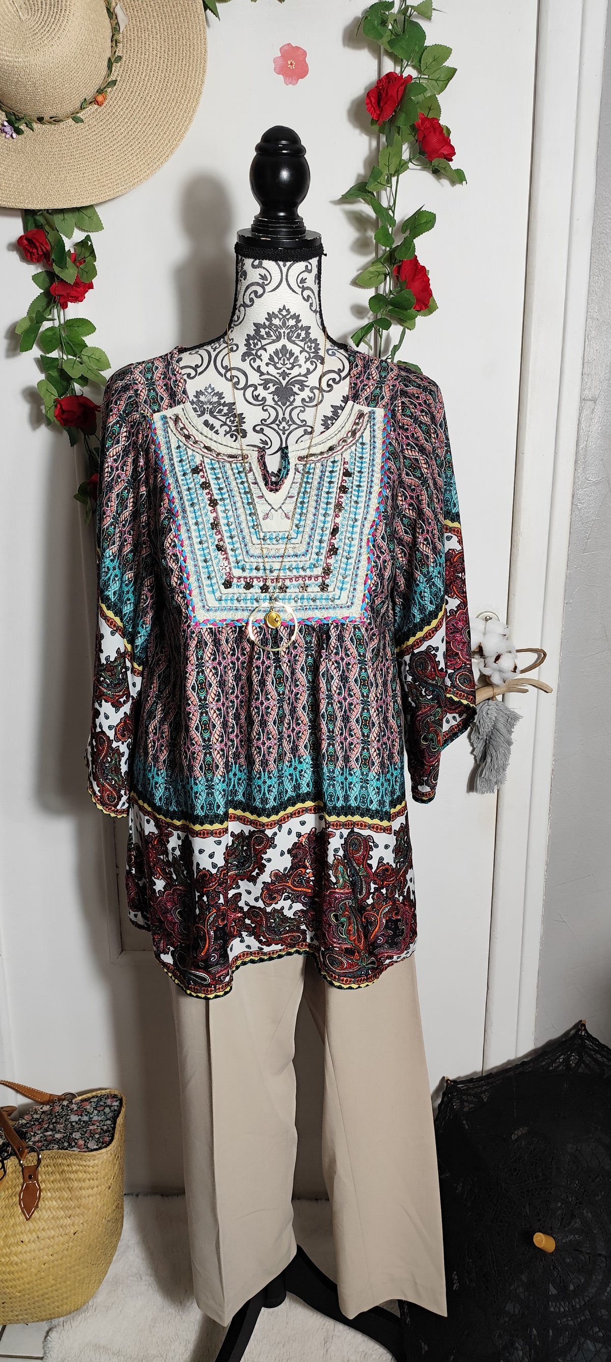 Blouse bohème Free for humanity