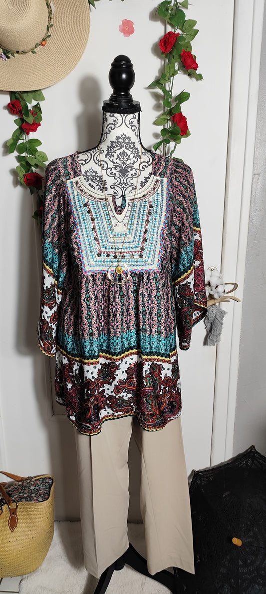 Blouse bohème Free for humanity