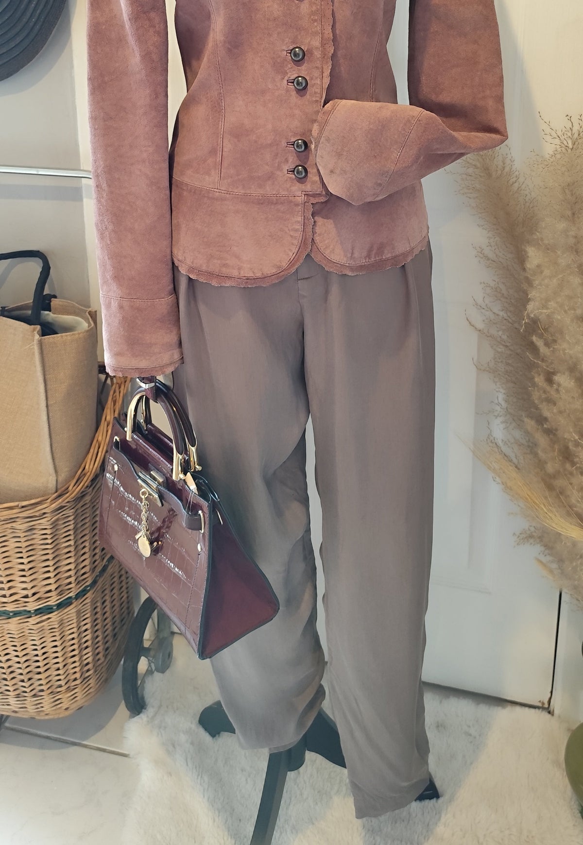 Pantalon en Cupro Comptoir des cotonniers