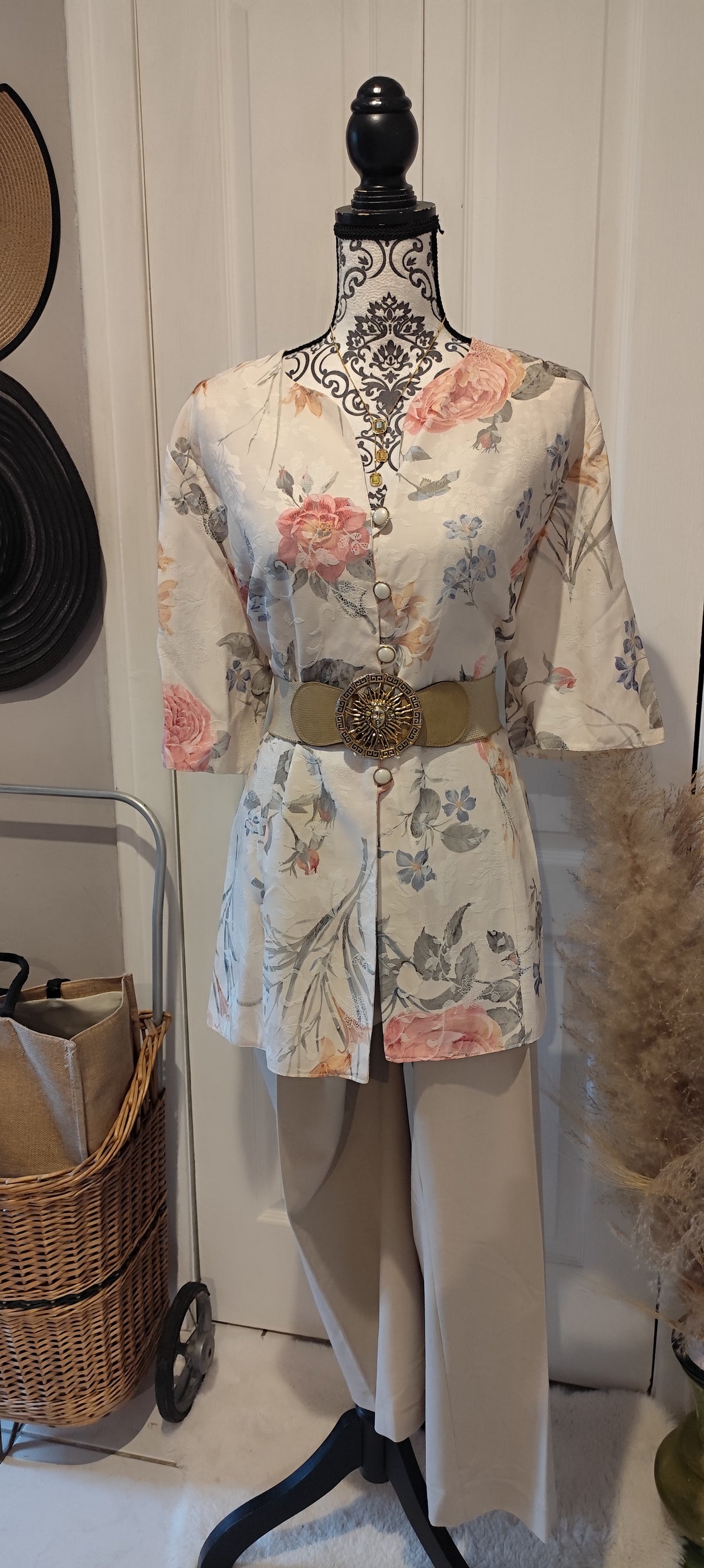 Blouse motif floral Canda