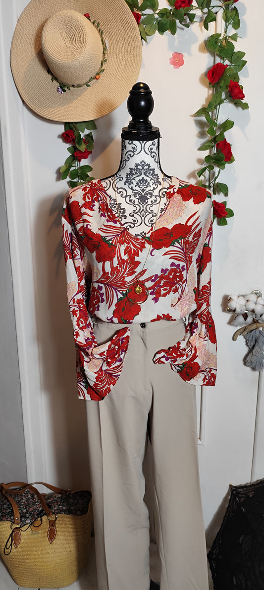 Blouse manches évasées Elora