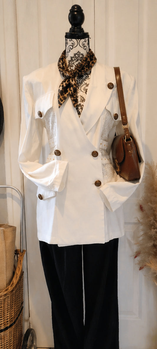 Blazer dos en dentelle Michael's