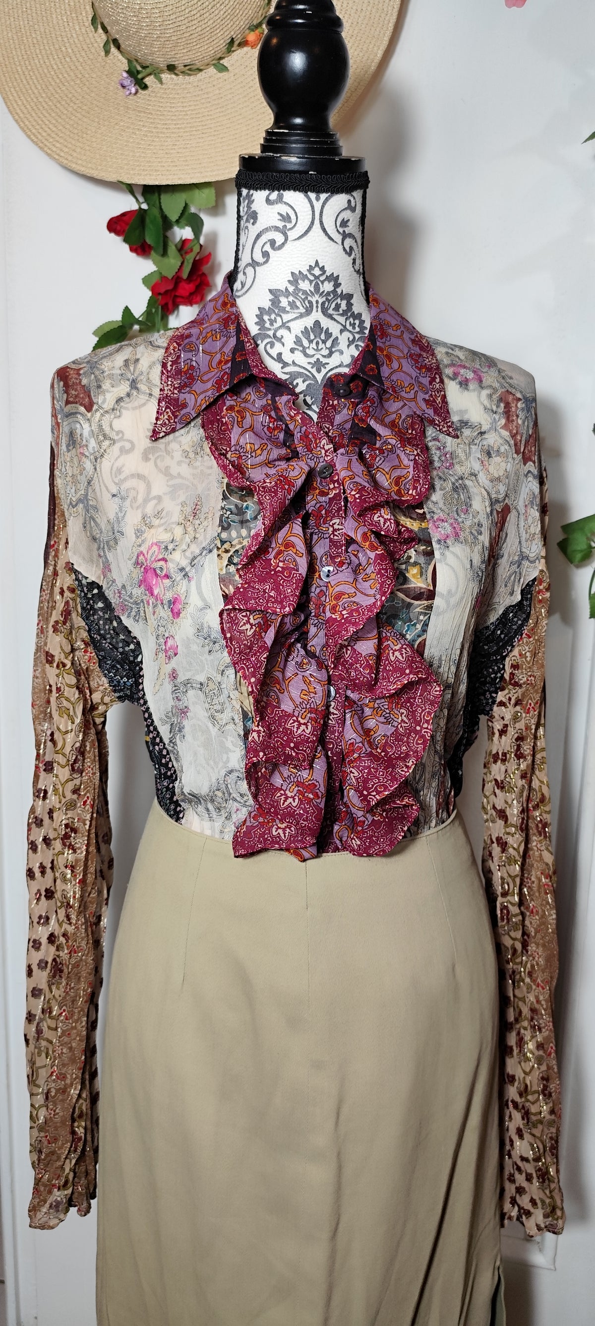 Chemise col jabot Madeleine