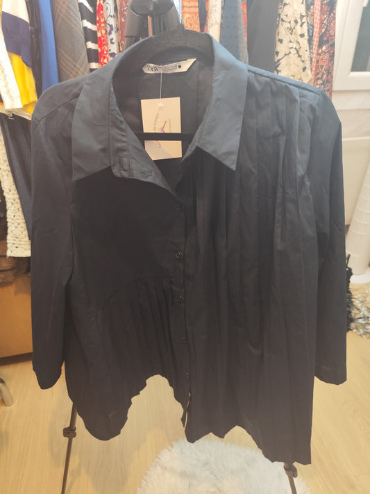 Chemise plissée Zara