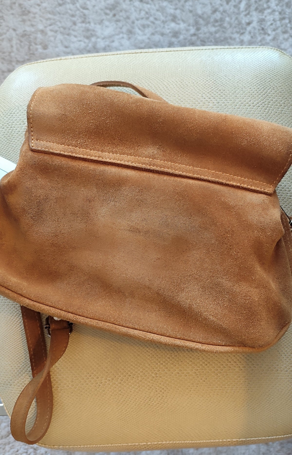 Sac cuir suédé