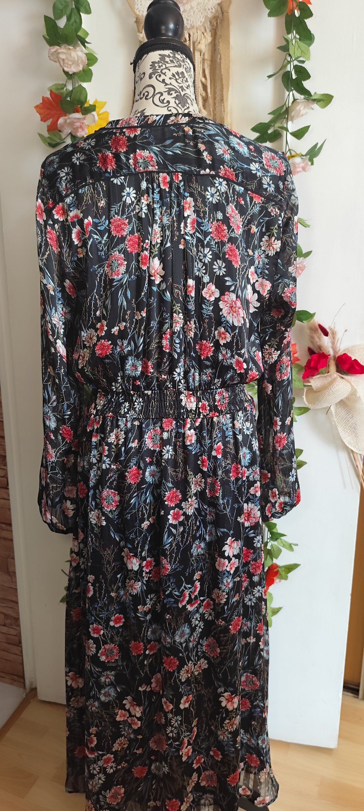 Robe longue fleurie Elora