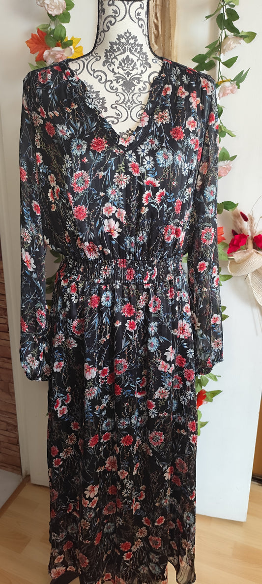 Robe longue fleurie Elora