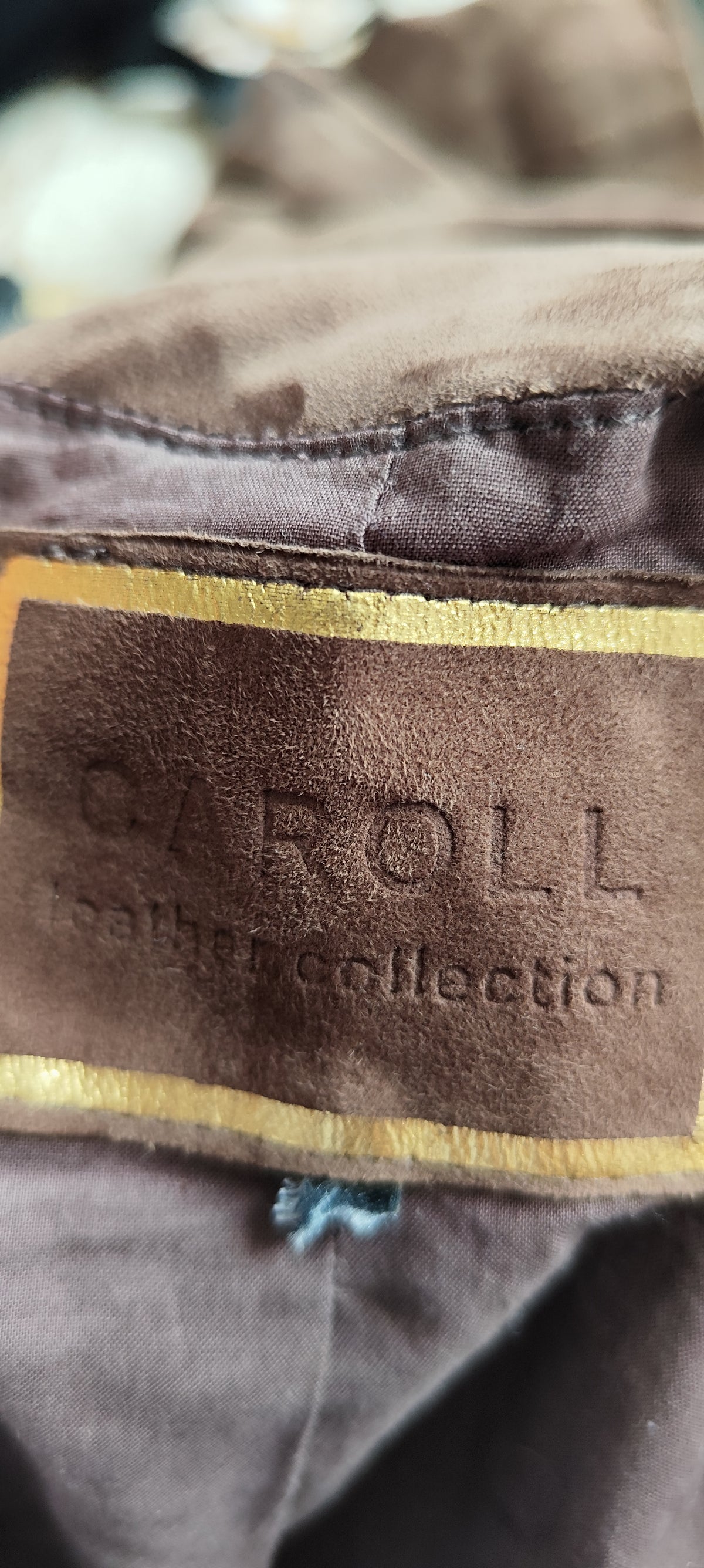 Perfecto en cuir Caroll vintage