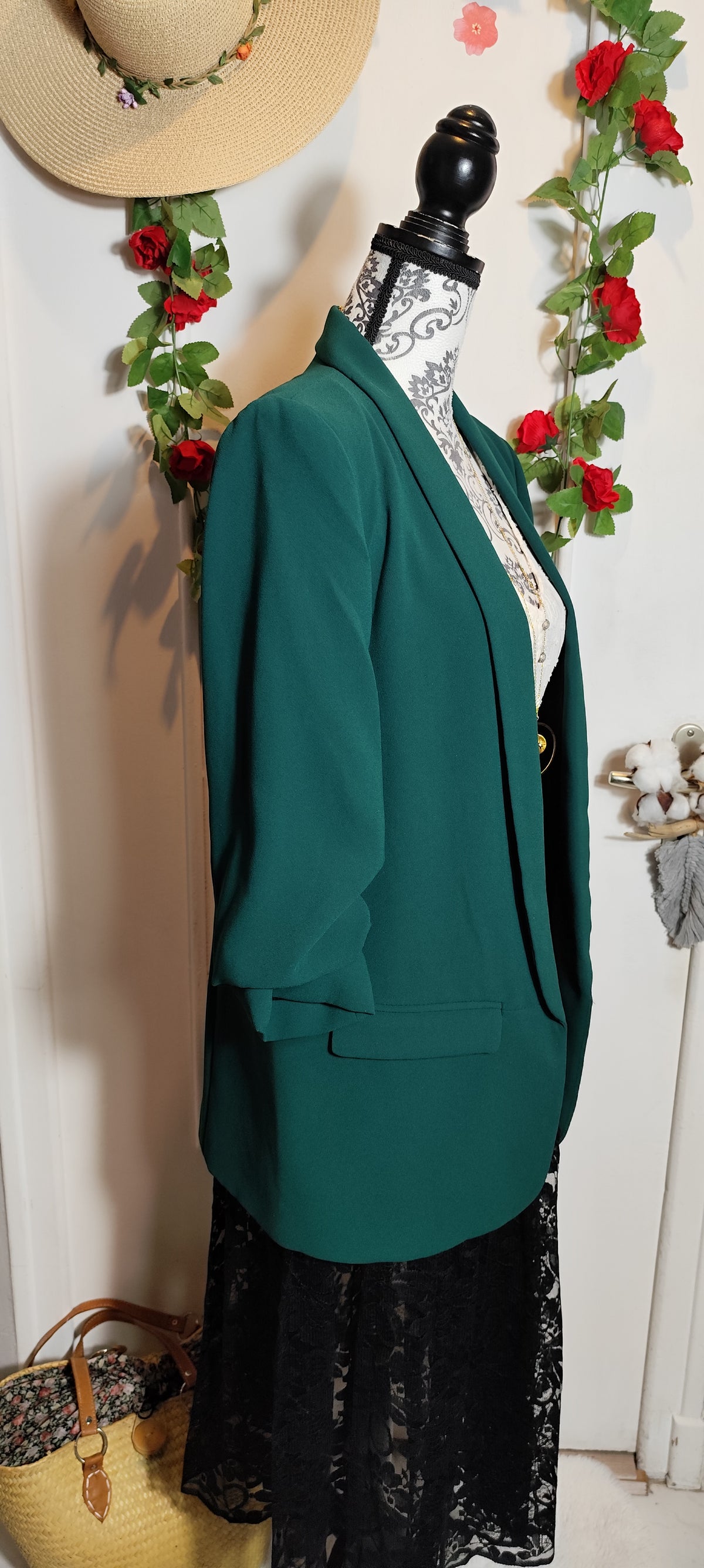 Blazer manche retroussé Zara
