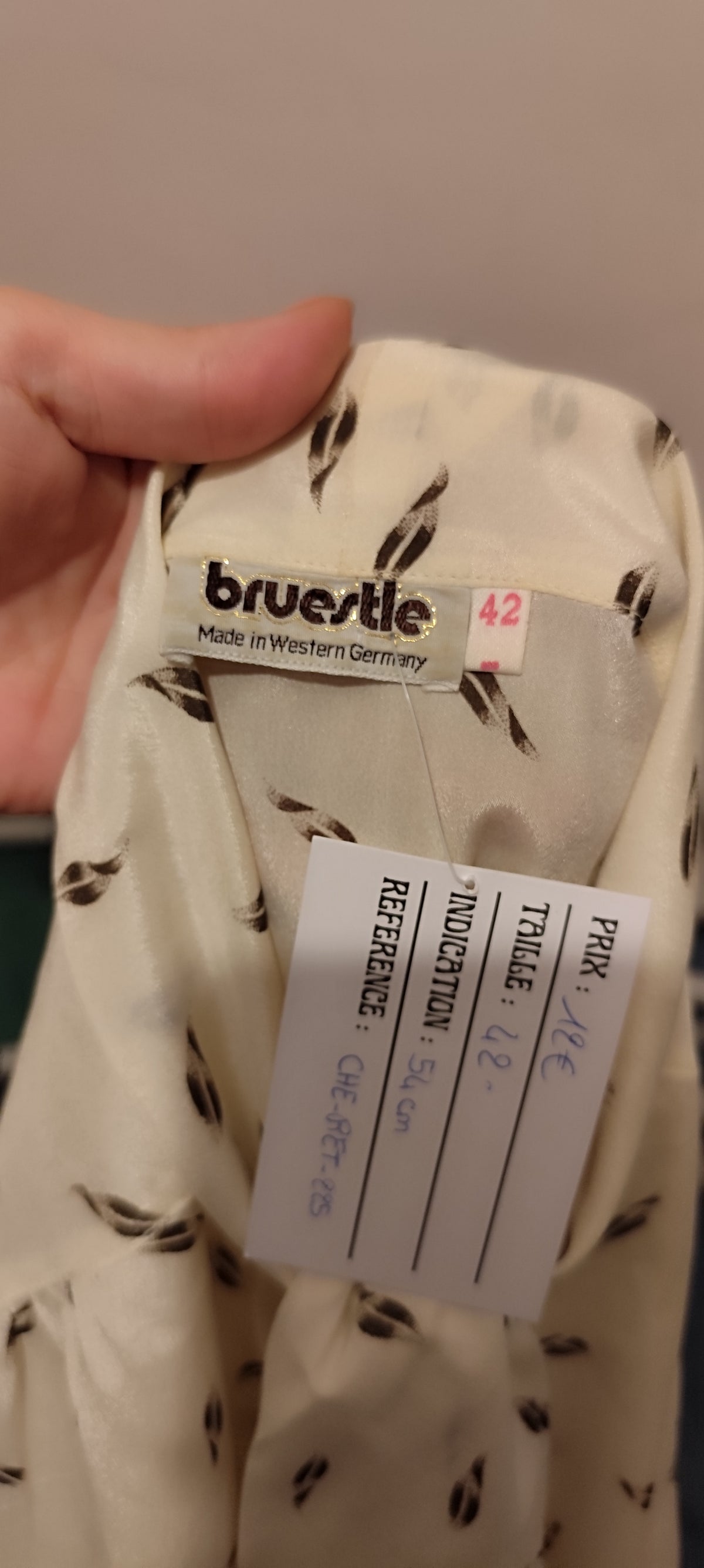 Chemisier col lavallière bruestle