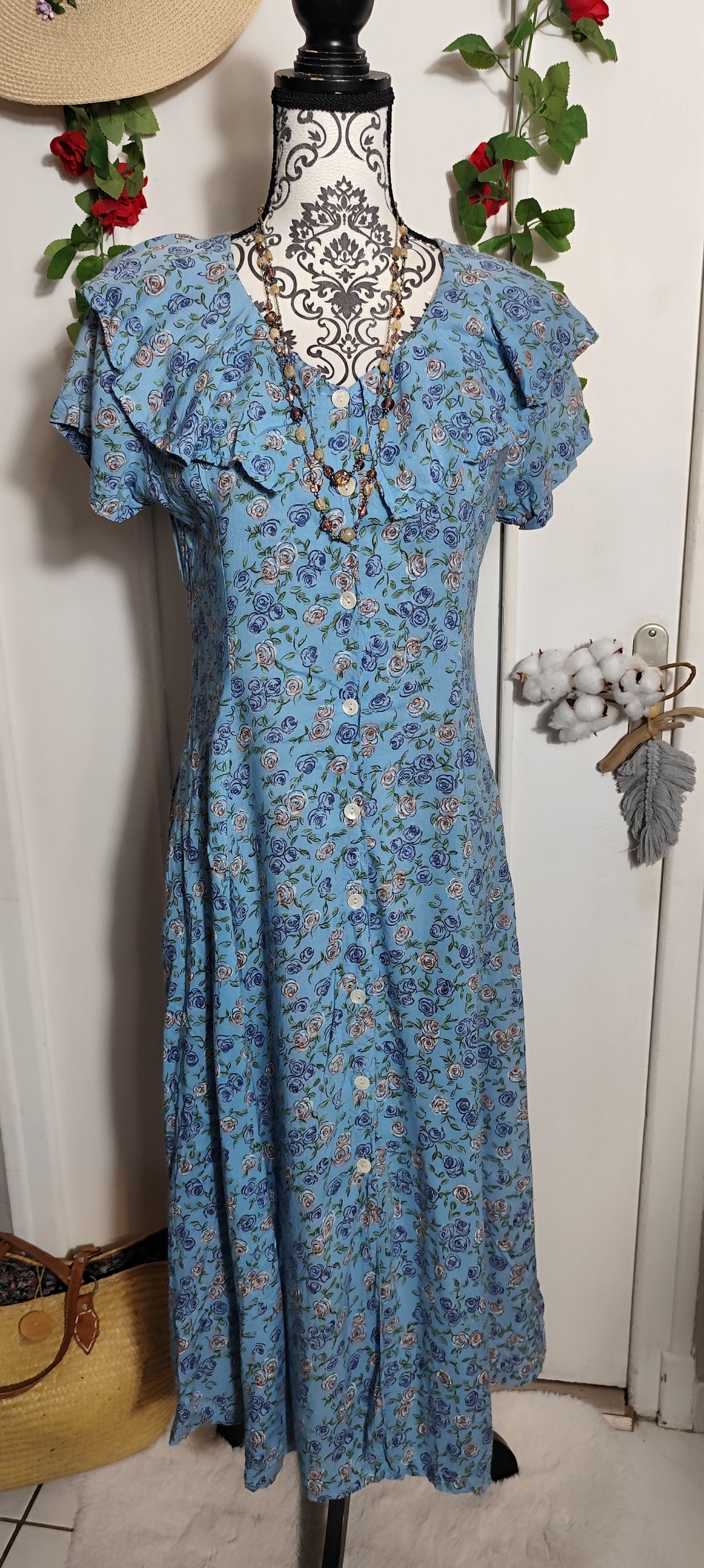 Robe col pèlerine Passeports
