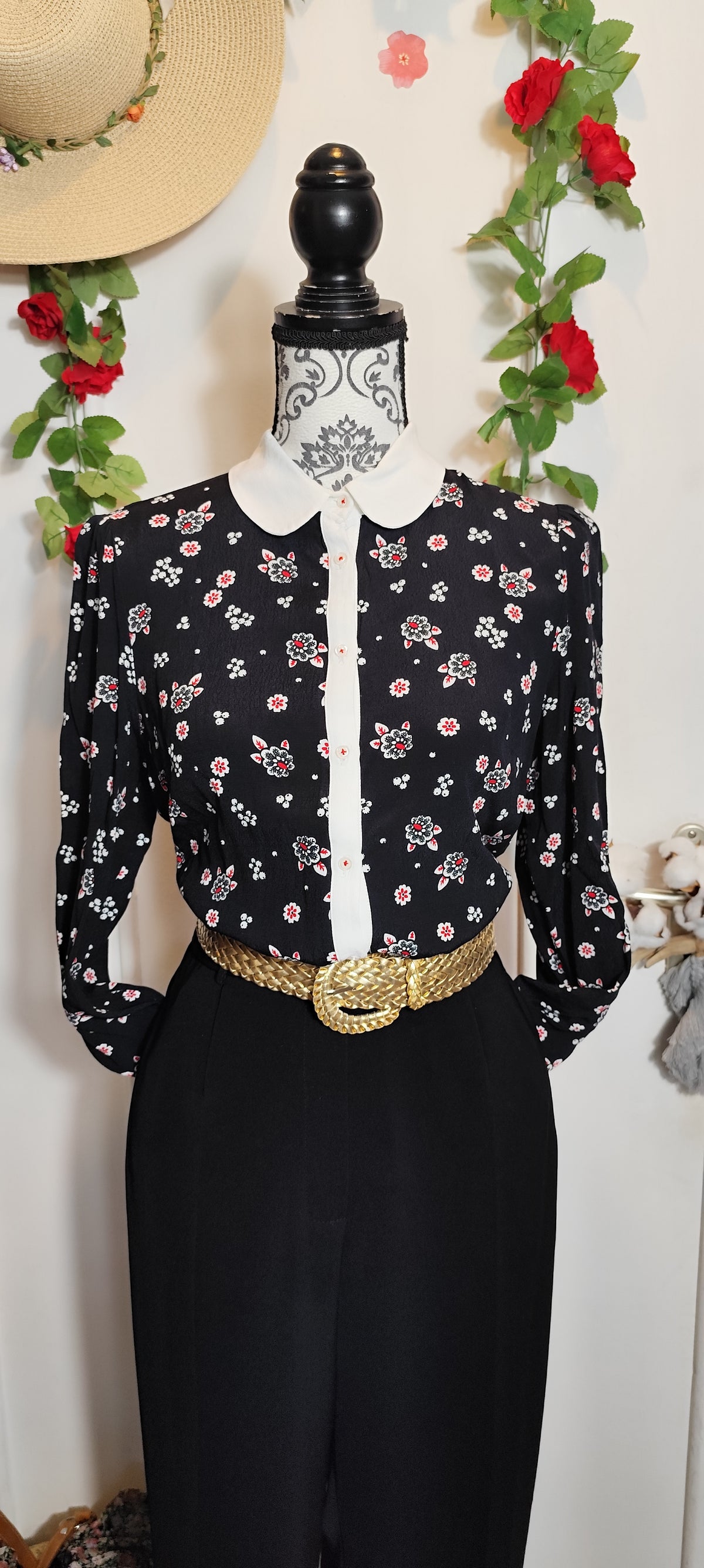Chemise col claudine Naf Naf